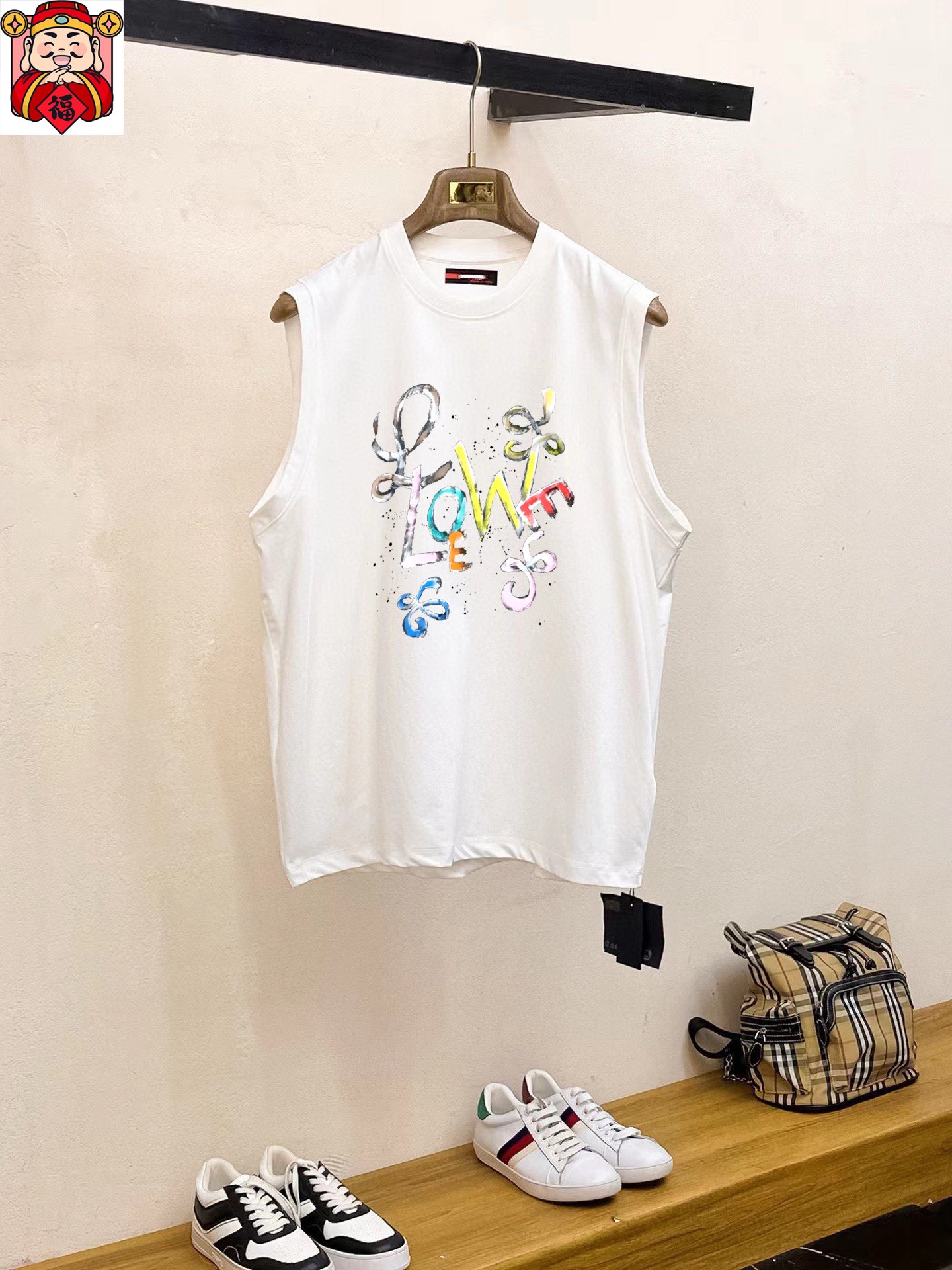 Loewe 品牌【LOEWE 罗意威】2025夏季新品背心T袖 简约款式 任何人都可以轻松驾驶 进口定制丝光棉面料 手软舒适有型 吸汗透气