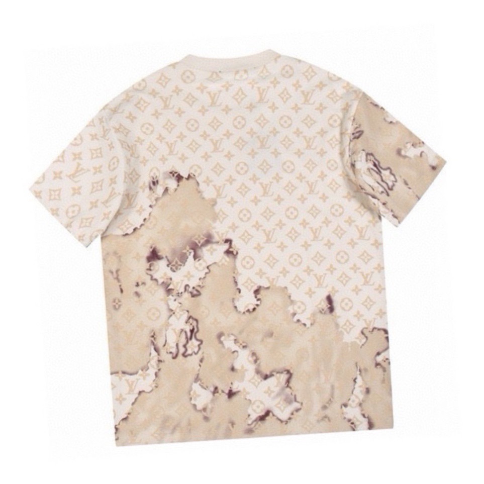 路易威登/Louis Vuitton 春夏新款 火烧云满印老花字母圆领短袖T恤 杏色/黑色-Chinese UA Cheap High Quatity Brand Clothes Bags handbags Sneakers wholesale wholesaler seller from China Factory suppliers Fashion Clothing Shoes best Quality Beautiful Price 路易威登/Louis Vuitton 春夏新款 火烧云满印老花字母圆领短袖T恤 杏色/黑色
