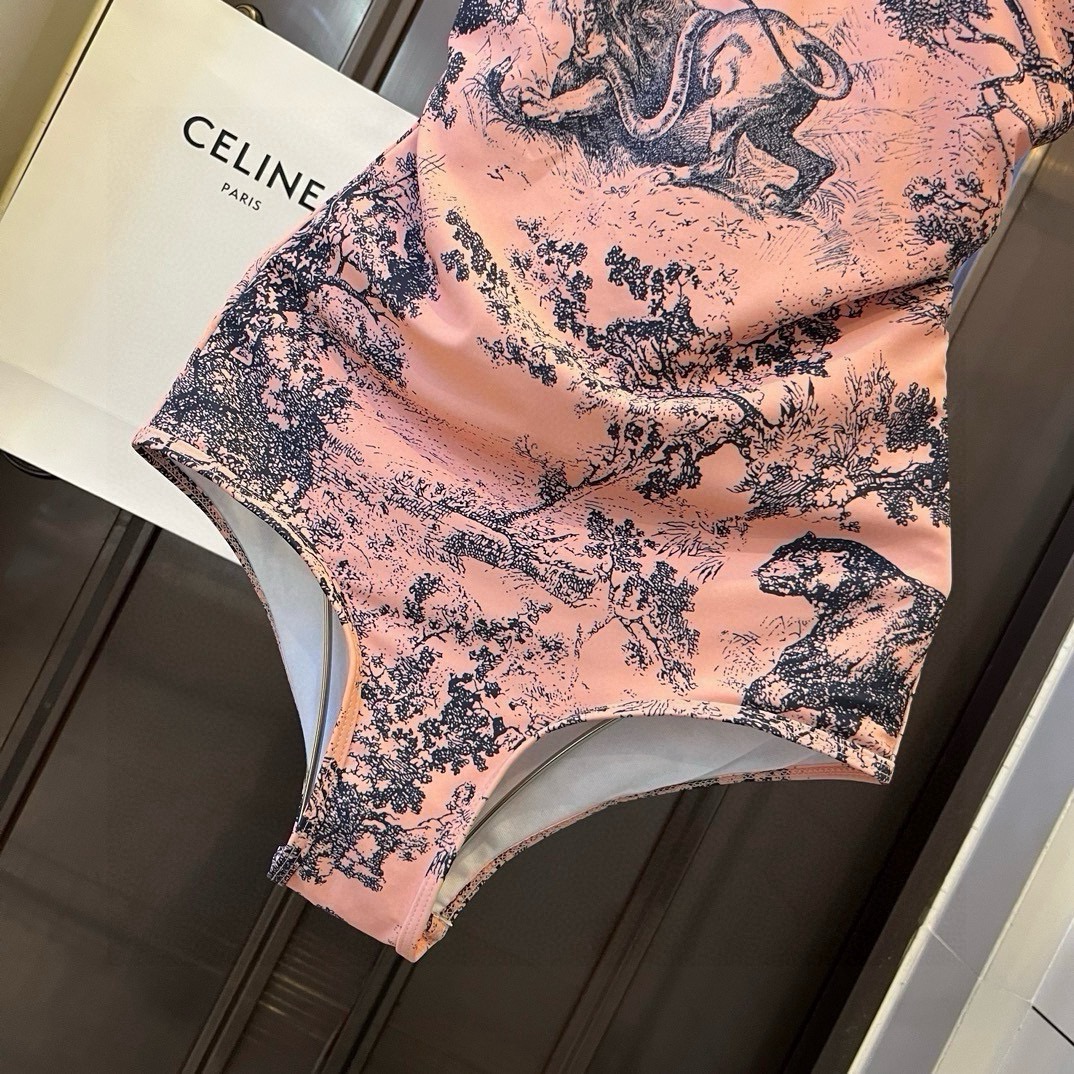 。

Dior迪奥2024官方新款连体泳衣比基尼，S M L XL