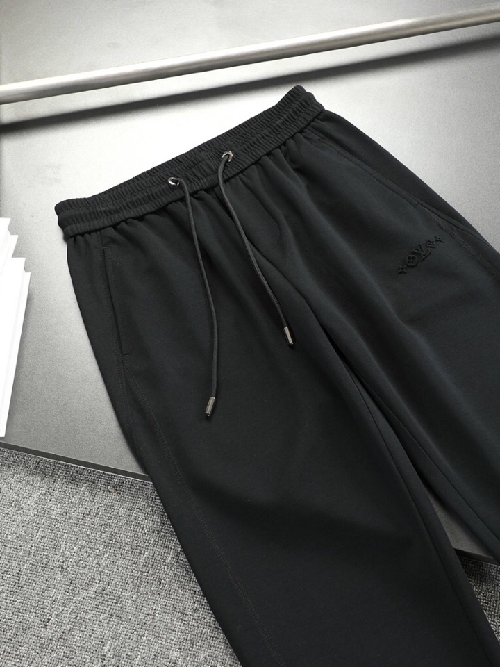 🔥Louis Vuitton 路易威登LV驴牌25SS夏季新款 男士休闲百搭束脚卫裤休闲裤.客供精纺纯棉