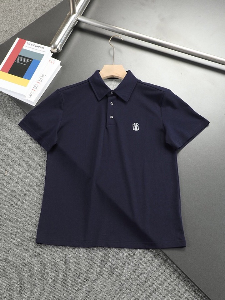 🔥Brunello Cucinelli BC2025春夏新款男士短袖翻领T恤Polo衫，众多明星都爱穿的