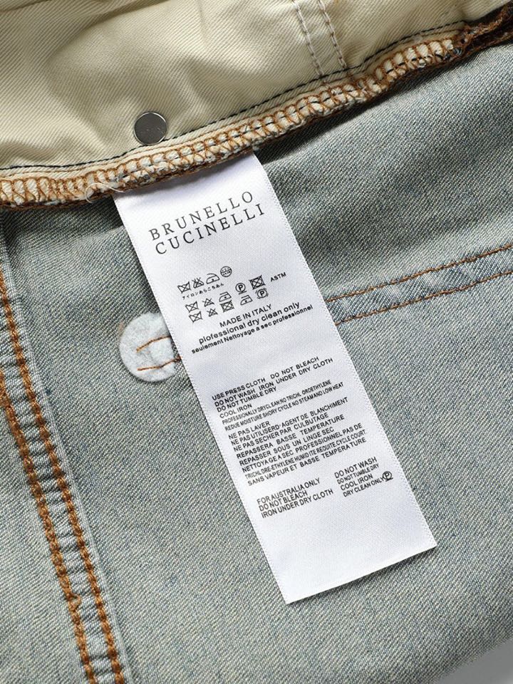 🔥Brunello Cucinelli BC高级定制 ss春夏新款原单牛仔裤 柜台同步发售 原版定制 客