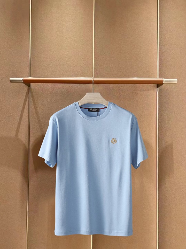 🔥Loro Piana 诺悠翩雅lp。 1995年度超爆推荐款式夏季新品系列短袖圆领T恤，定织定染材质1