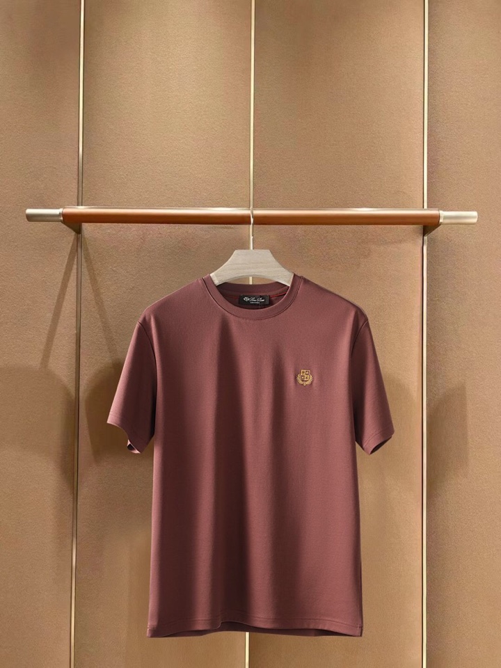 🔥Loro Piana 诺悠翩雅lp。 1995年度超爆推荐款式夏季新品系列短袖圆领T恤，定织定染材质1