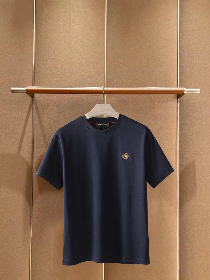 🔥Loro Piana 诺悠翩雅lp。 1995年度超爆推荐款式夏季新品系列短袖圆领T恤，定织定染材质1