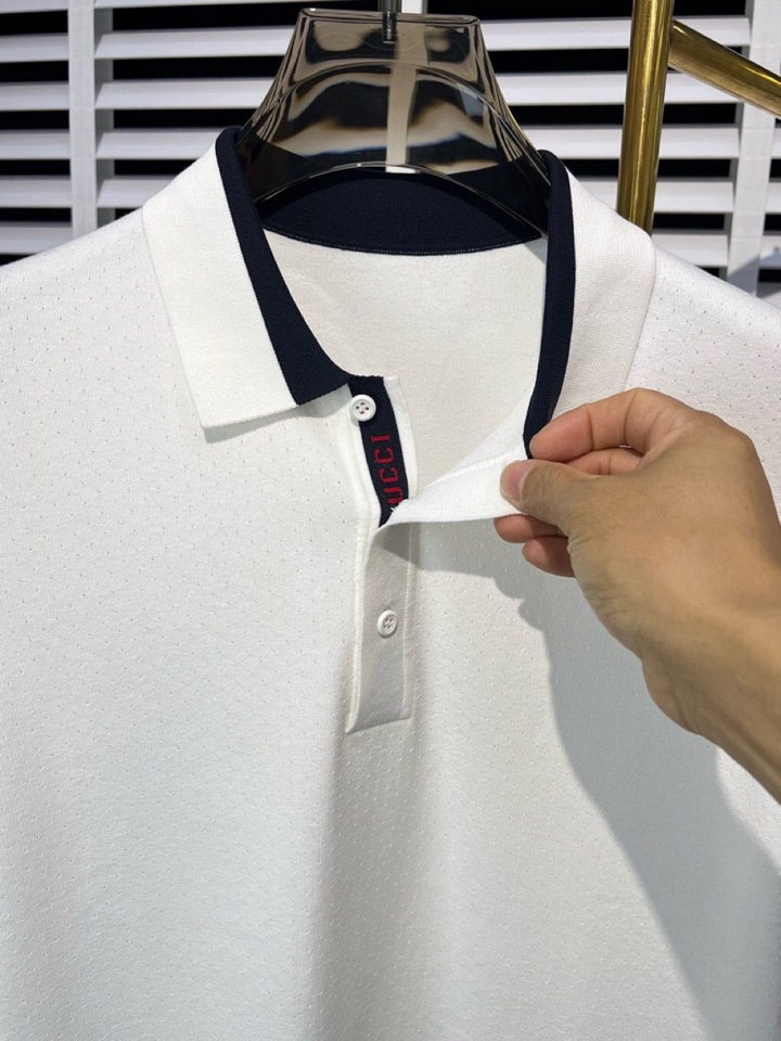 🔥Gucci 古奇超细伊力特短袖短袖T恤Polo衫，针织面料，更柔 更细 弹力足不变形 是会呼吸的面料🥰