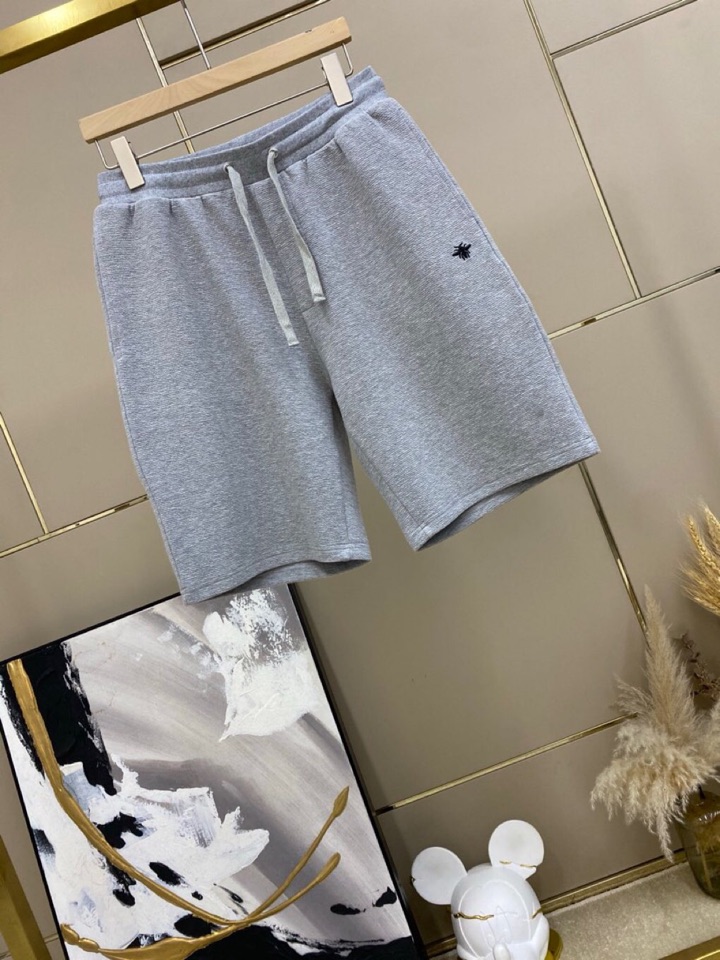 🔥Dior 迪奥2025春夏/SS 素皱棉CD小蜜蜂短裤，简约时尚短裤单品，采用独家精心定制贵柜级素皱棉
