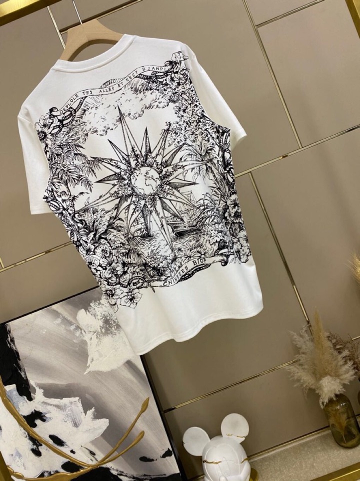🔥Dior 迪奥2025春夏/SS 柔性莫代尔匹马棉CD小蜜蜂短袖圆领T恤，简约时尚圆领T恤单品，采用独