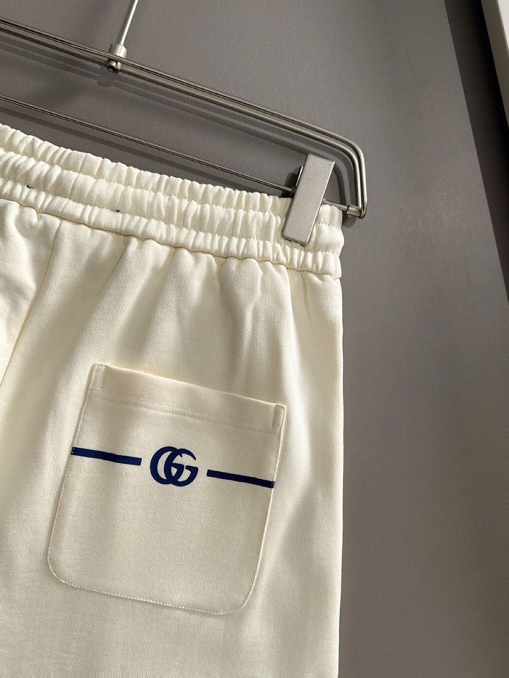 🔥Gucci 古奇2025ss经典字母刺绣短裤 爆款定制棉质面料 采用立体绣花工艺 立体清晰可见 面料舒