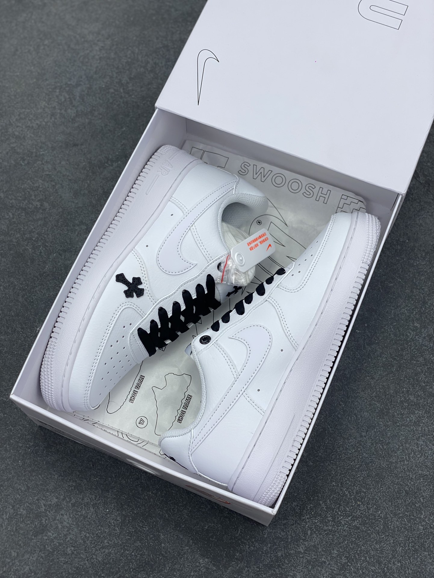 图片[9]-NK Air Force 1‘07 Low 定制款抽屉盒 空军一号低帮休闲板鞋 定制皮料 原楦原纸板 纯正版型 高清洁度 内置全掌气垫 货号：CW2288-111 尺码：36 36.5 37.5 38 38.5 39 40 40.5 41 42 42.5 43 44 44.5 45-选品中心
