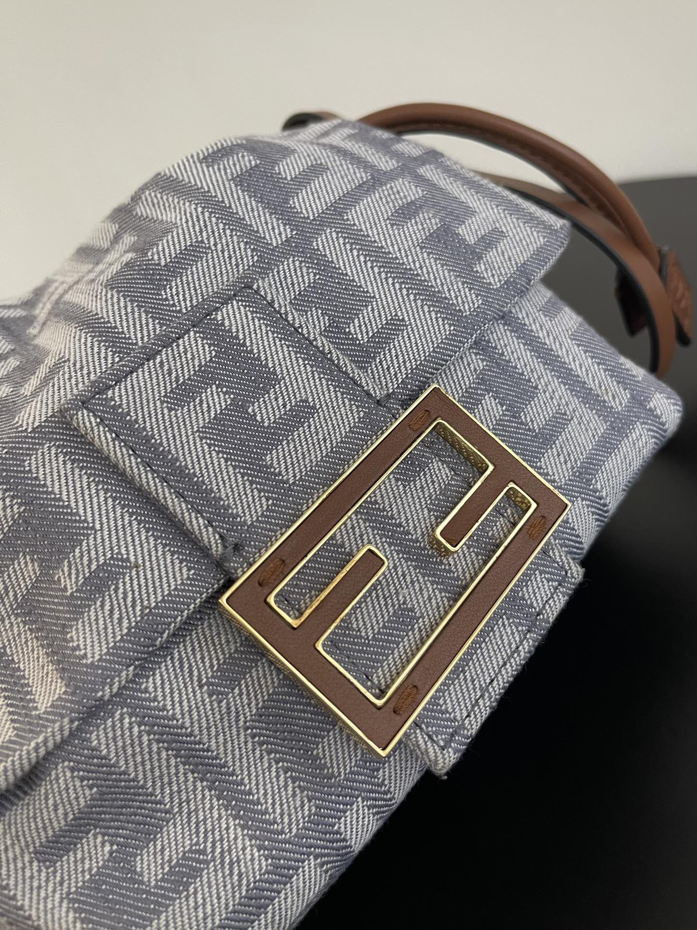 Fendi Mama Baguette Denim Mini Bag, Featuring Signature FF Embroidery 4 i1750749266 7952 0