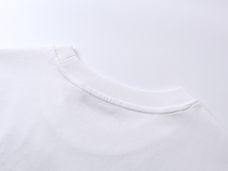 古驰/Gucci 夏季新品 经典腰带烫钻圆领短袖T恤 黑色/白色