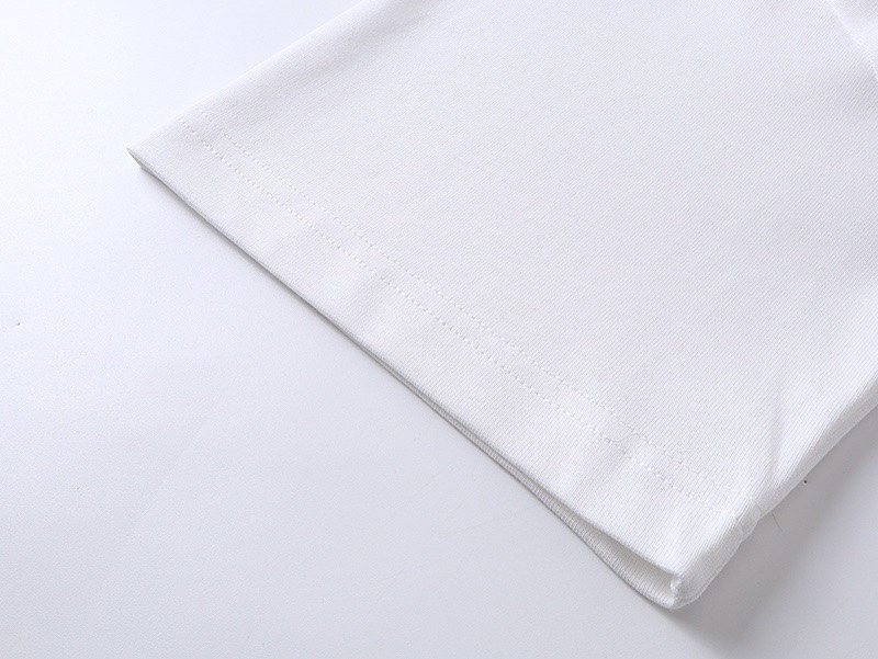 古驰/Gucci 夏季新品 经典腰带烫钻圆领短袖T恤 黑色/白色