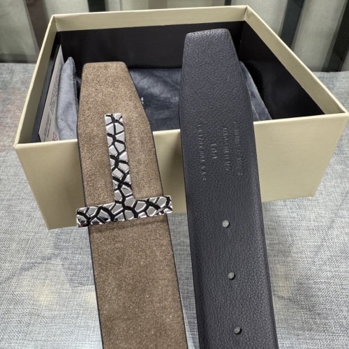 Tom Ford Reversible Leather Belt With Iconic T Buckle, 3.8cm Width 1 Tom Ford Reversible Leather Belt With Iconic T Buckle, 3.8cm Width