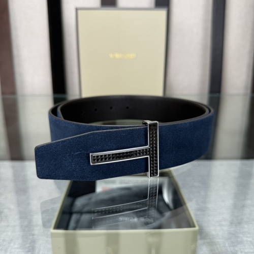 Tom Ford Reversible Leather Belt with Signature 'T' Buckle, 3.8cm Width 1 Tom Ford Reversible Leather Belt with Signature 'T' Buckle, 3.8cm Width