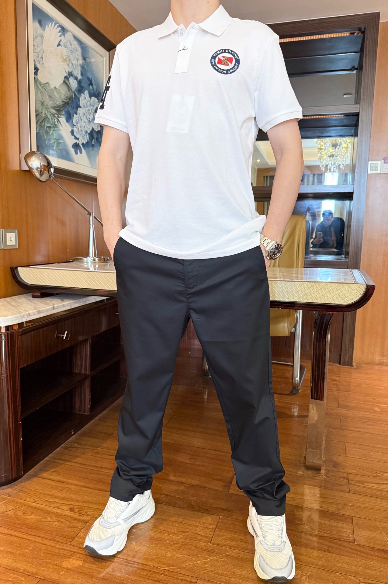 NO:420241,Tommy-2025 counter latest hot-selling Polo, London counter hot-selling items!  Selected Italian imported bead flooring fabrics with the latest designs, brand embroidery on the chest highlights taste, business and casual boutique. Size: 48-56 (model 173/130 wears 48 sizes, with Hong Kong Lane Crawford gift box packaging),,alexander wang19860909汤米-2025专柜最新爆款Polo出货 伦敦专柜热销单品！精选意大利进口珠地棉面料搭配最新的设计,胸口的品牌刺绣彰显品味 商务休闲精品.尺码:48-56（模特173/130穿48码,配香港连卡佛礼盒包装）,,alexander wang,Men's clothing