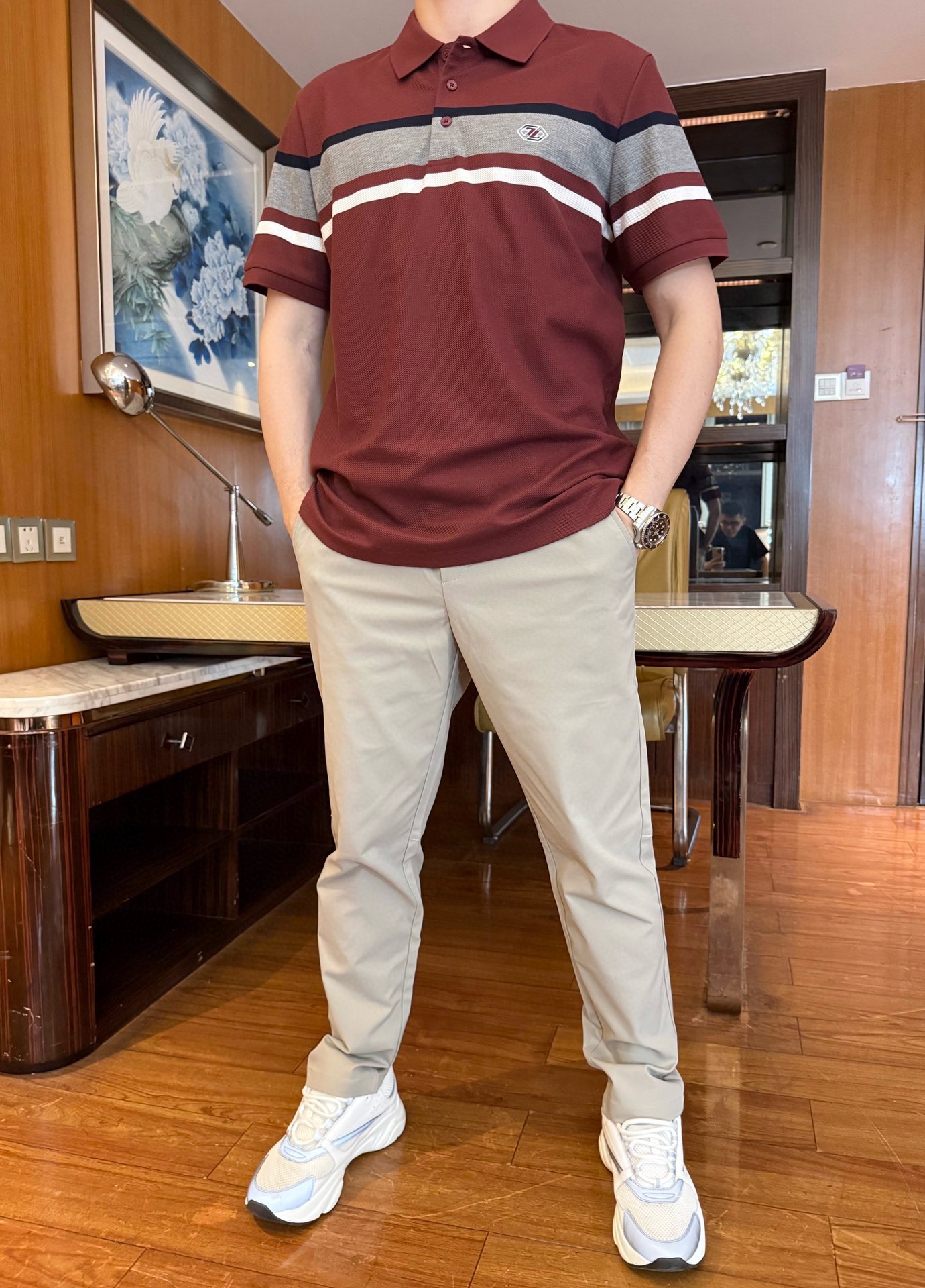 NO:420233,Jenia-2025 counter latest hot-selling Polo, London counter hot-selling items!  Selected Italian imported bead flooring fabrics with the latest designs, the most chest brand logo embroidery shows taste, business and casual boutique. Size: 48-56 (model 173/130 wears 48 sizes, with Hong Kong Lane Crawford gift box packaging), zegna, alexander wang19860909杰尼亚-2025专柜最新爆款Polo出货 伦敦专柜热销单品！精选意大利进口珠地棉面料搭配最新的设计,最胸口的品牌logo刺绣彰显品味 商务休闲精品.尺码:48-56（模特173/130穿48码,配香港连卡佛礼盒包装）,,zegna,alexander wang,Men's clothing