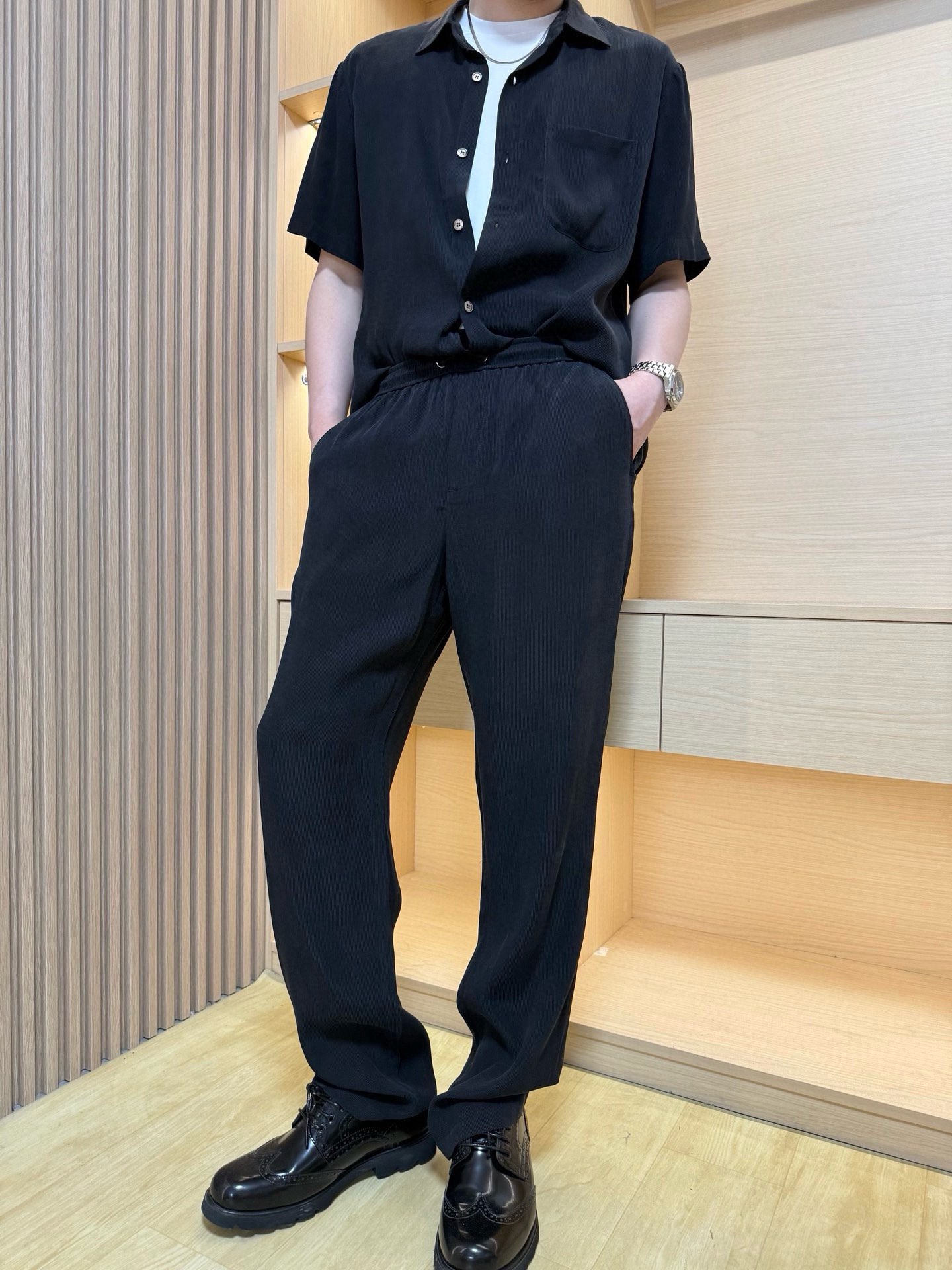 NO:420216,Zenia-2025 spring and summer new set, copper ammonia silk beaded ground pattern, light upper body, drooping and anti-wrinkle, and ultimate comfort. Number 48-56 (with Hong Kong Lane Crawford gift box packaging), zegna, alexander wang19860909杰尼亚-2025春夏新款套装,铜氨丝珠地纹,上身轻盈,垂顺抗皱,极致舒适.码数48-56（配香港连卡佛礼盒包装）,,zegna,alexander wang,Men's clothing