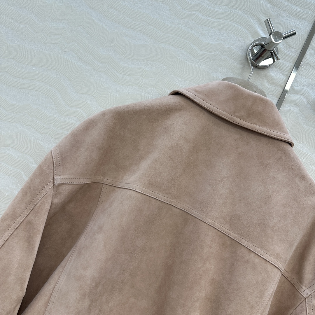 Elegant Velvet Jacket with Copper Chain Decorations for Women, High Quality Imported Suit - 图片 9