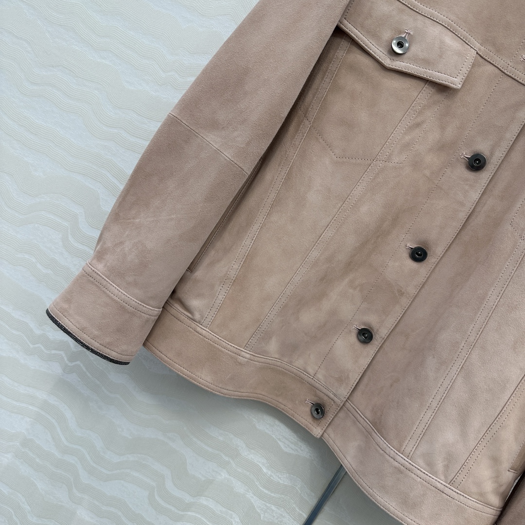 Elegant Velvet Jacket with Copper Chain Decorations for Women, High Quality Imported Suit - 图片 4