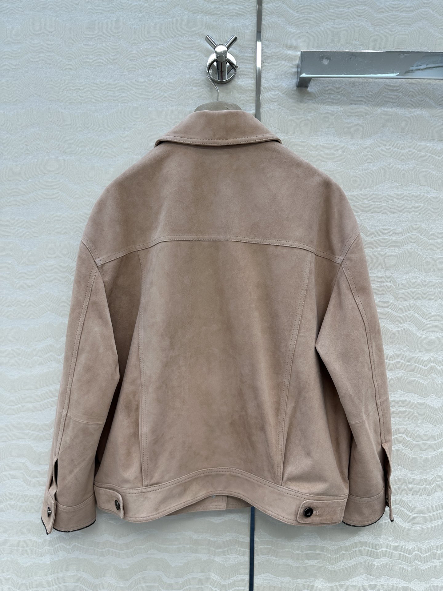 Elegant Velvet Jacket with Copper Chain Decorations for Women, High Quality Imported Suit - 图片 8