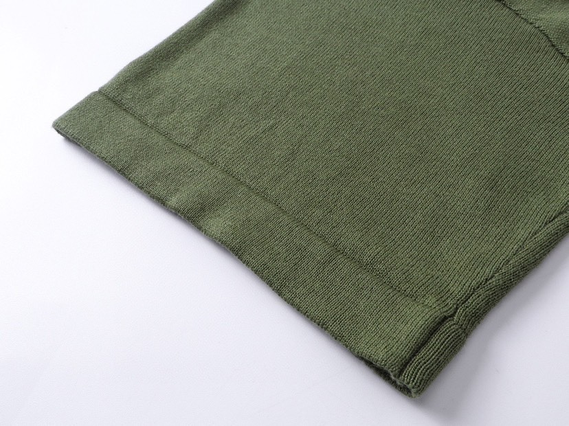 路易威登/Louis Vuitton 夏季新品 猎犬针织圆领毛衣短袖 墨绿