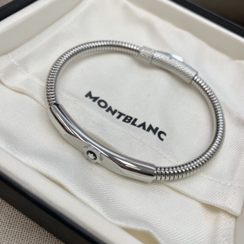 Montblanc Men's Stainless Steel Braided Chain Bracelet - Silver Tone 1 Montblanc Men's Stainless Steel Braided Chain Bracelet - Silver Tone