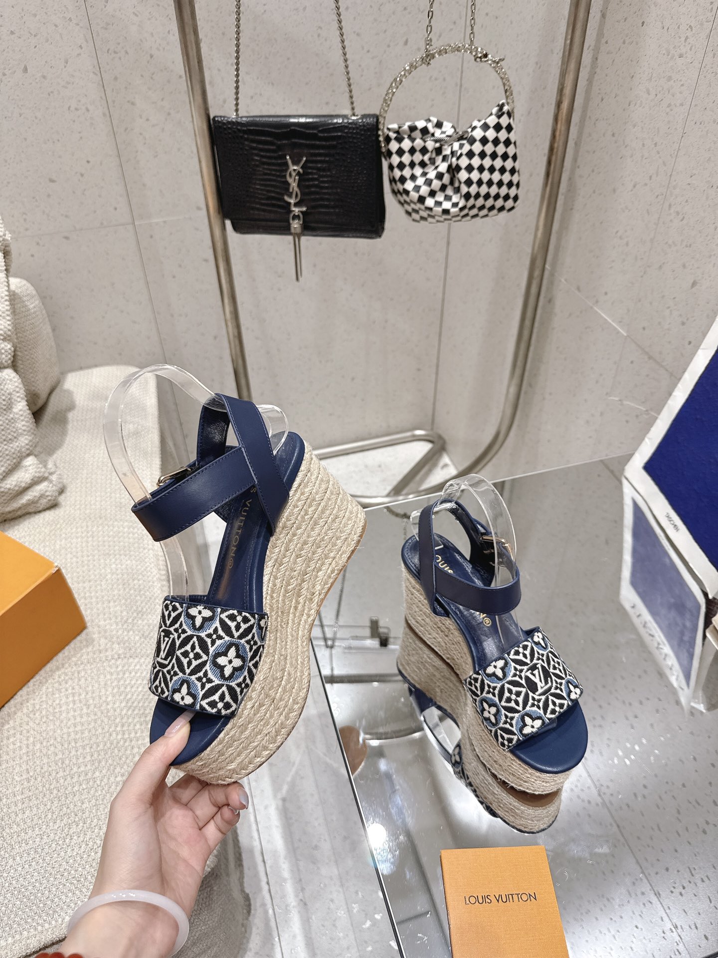 Louis Vuitton Maya Platform Espadrille Wedges with Monogram Canvas 5 i1750924057 1834 3