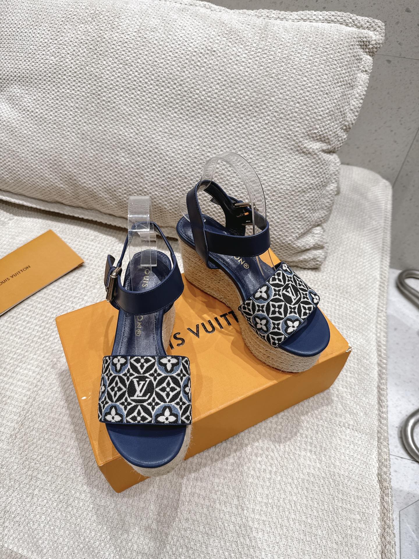 Louis Vuitton Maya Platform Espadrille Wedges with Monogram Canvas 6 i1750924057 6385 4