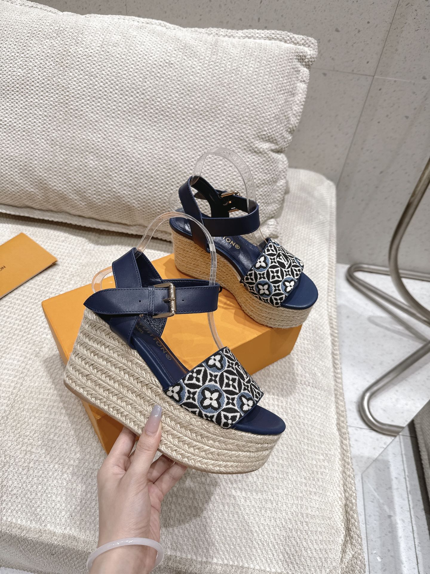 Louis Vuitton Maya Platform Espadrille Wedges with Monogram Canvas 7 i1750924057 6801 5