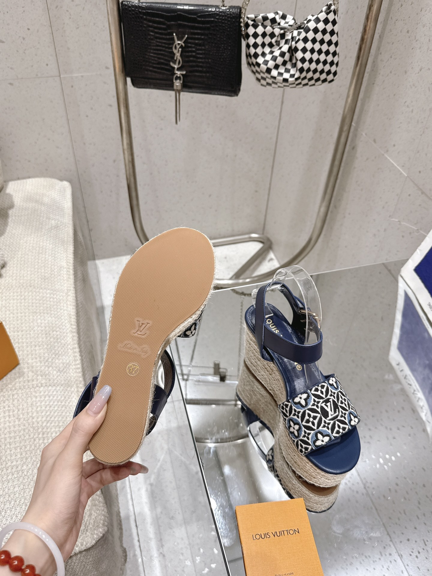 Louis Vuitton Maya Platform Espadrille Wedges with Monogram Canvas 10 i1750924057 9003 8