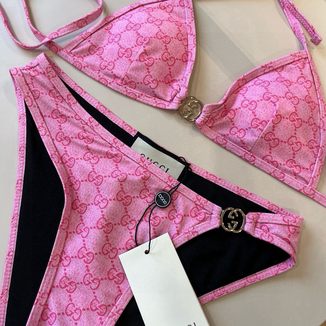 。

Gucci古奇比基尼👙，分体泳衣，S M L XL