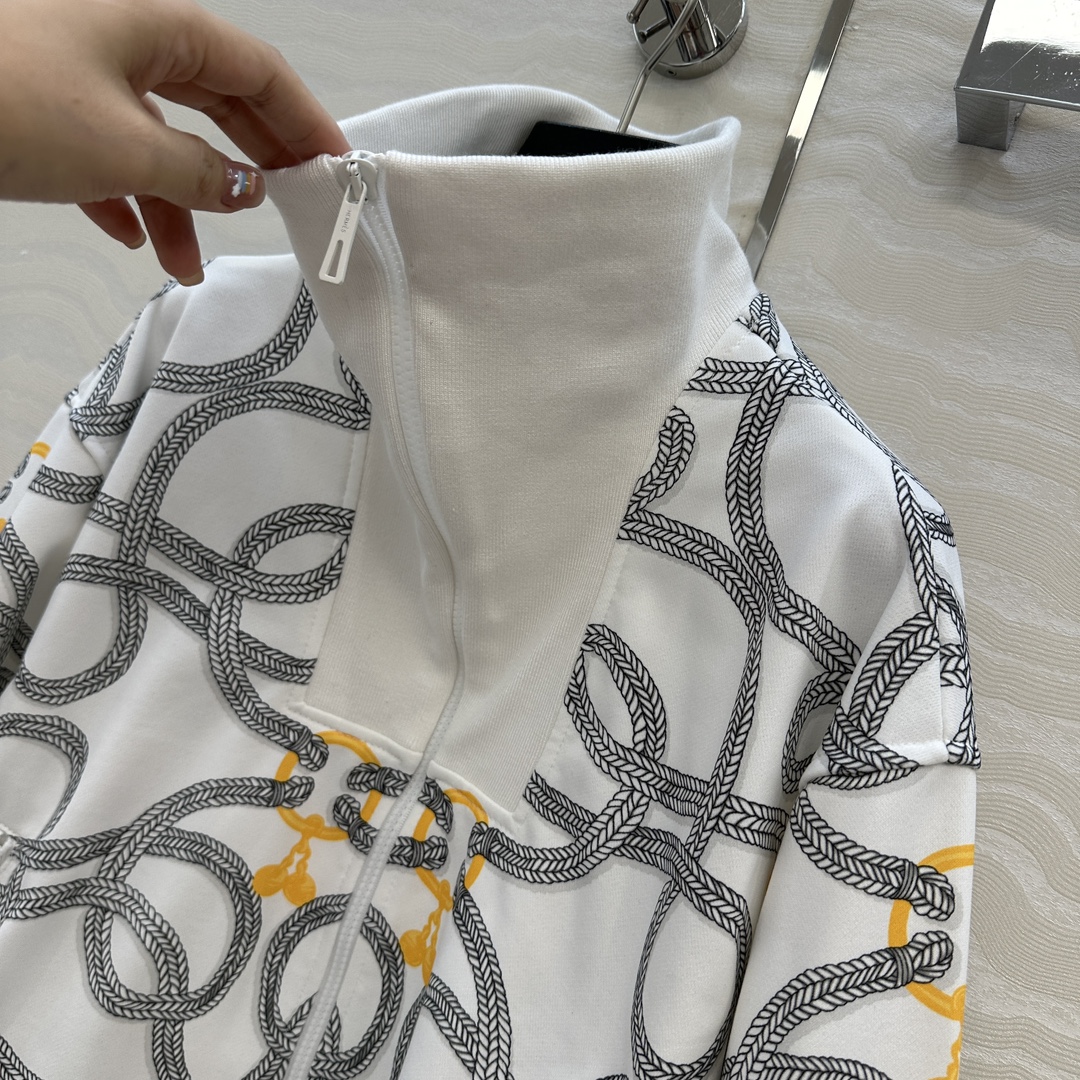 独家首发❤️原单品质H运动套装！Palefroi Remix系列印花泽西棉套装！减龄运动少女立领拉链外套