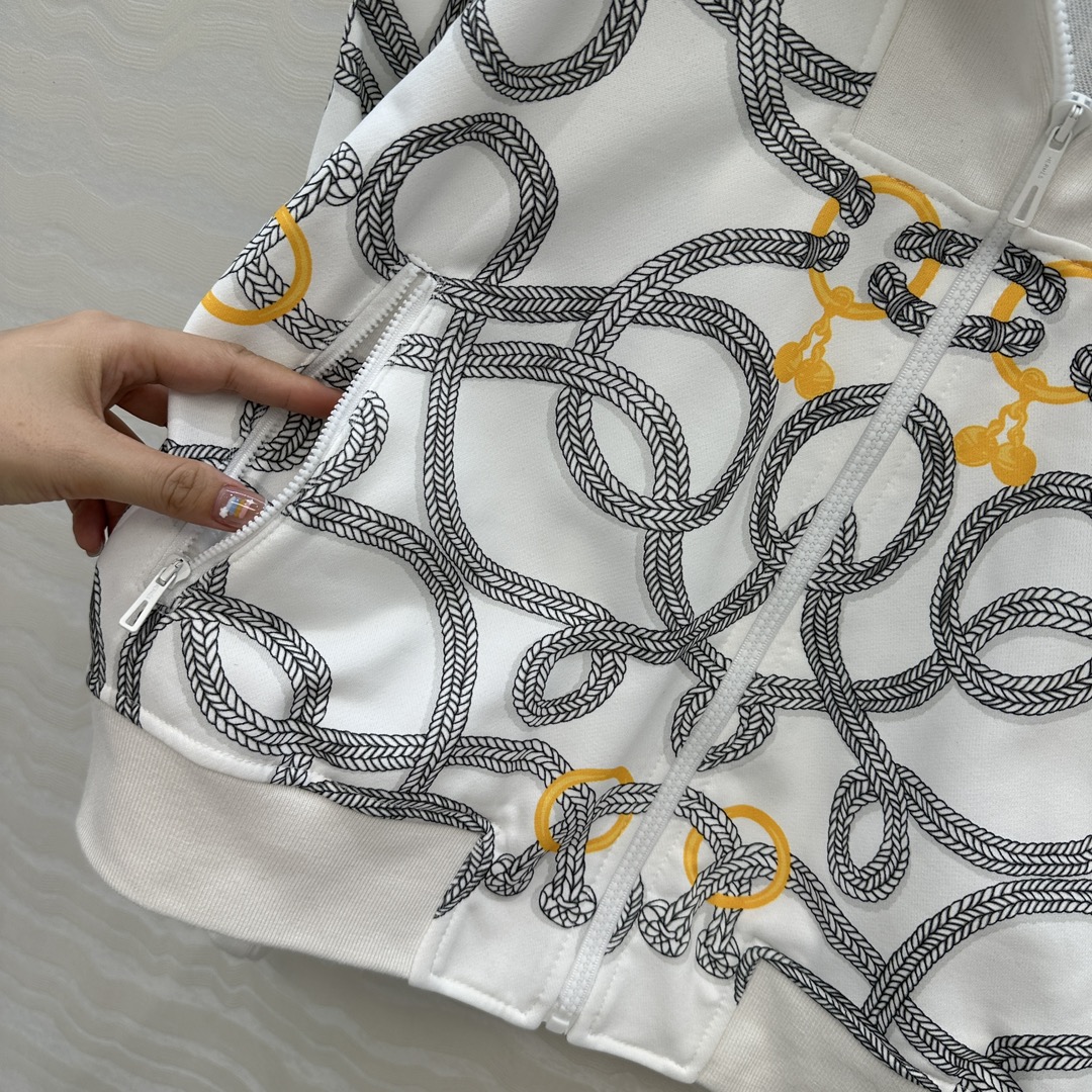 独家首发❤️原单品质H运动套装！Palefroi Remix系列印花泽西棉套装！减龄运动少女立领拉链外套