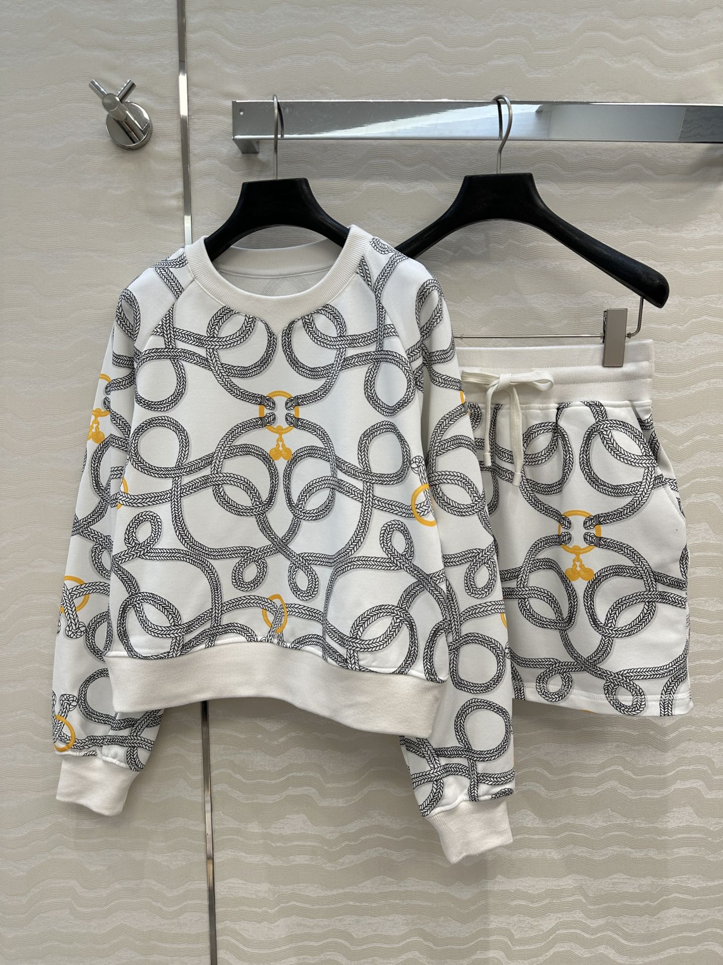 独家首发❤️原单品质H运动套装！Palefroi Remix系列印花泽西棉套装！减龄运动少女圆领卫衣搭配