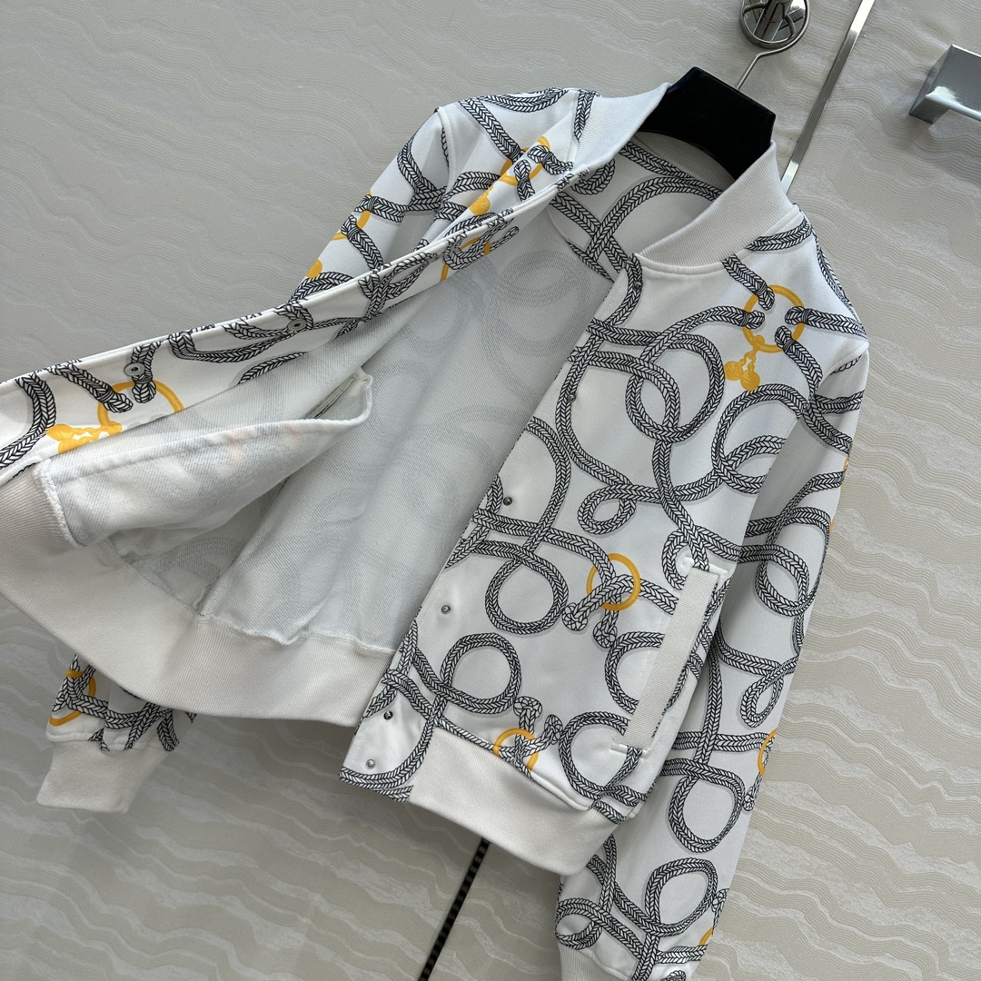 独家首发❤️原单品质H运动套装！Palefroi Remix系列印花泽西棉 夹克外套！减龄运动少女棒球夹