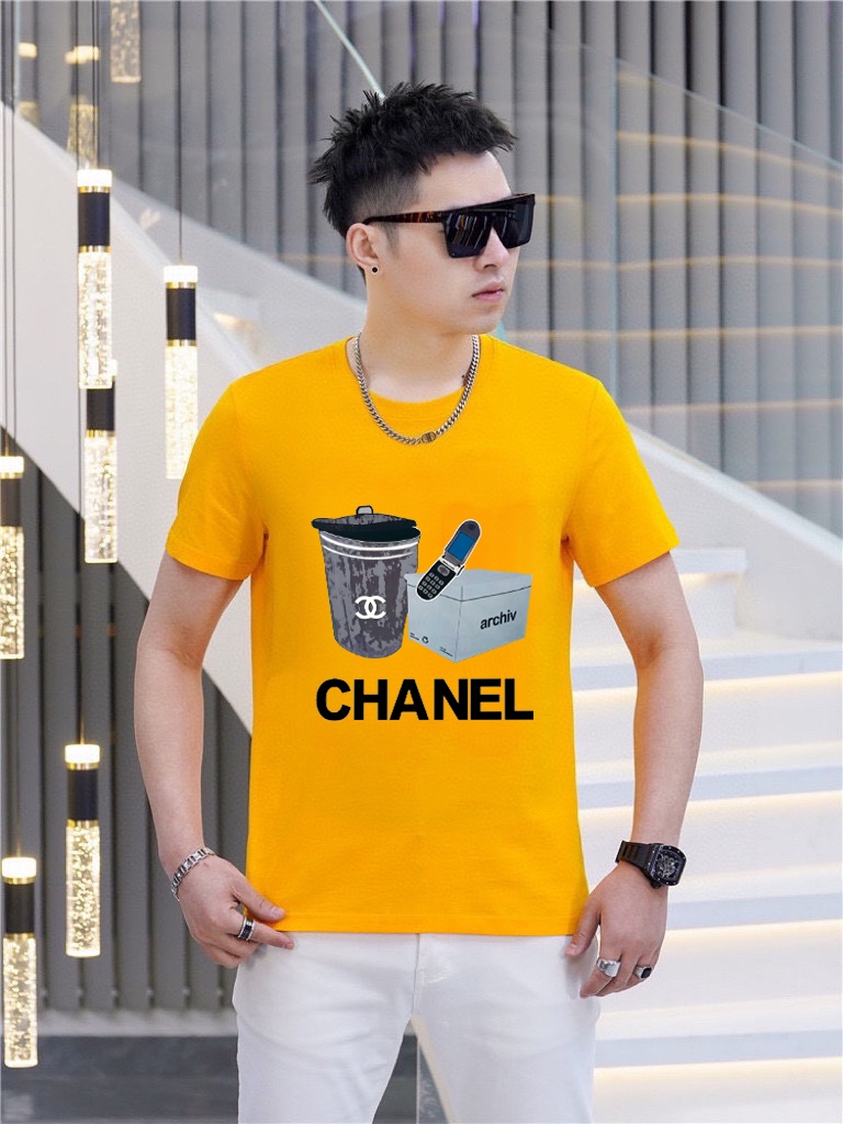 Chanel 品牌【CHANEL香奈儿 】(胖子福音) 男士休闲短袖T恤 2025春夏新品