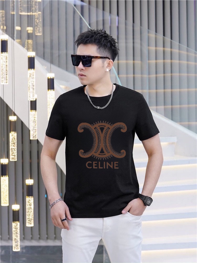 Celine 品牌【CELINE 赛琳】(胖子福音) 男士休闲短袖T恤 2025春夏新品