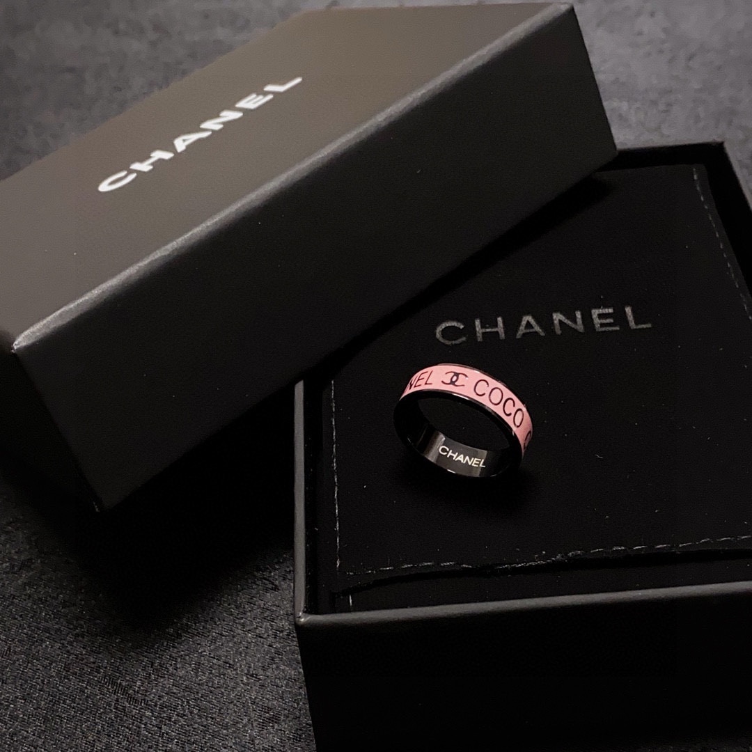 Chanel-Style Pink & Black Ring with Iconic CC Logo, Summer Essential 7 i1751032433 1965 5