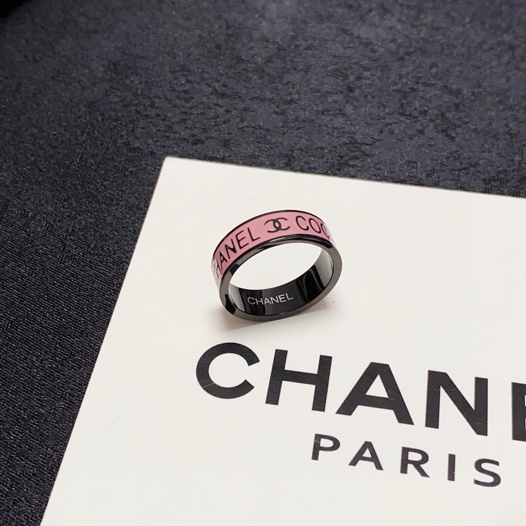 Chanel-Style Pink & Black Ring with Iconic CC Logo, Summer Essential 4 i1751032433 4841 2