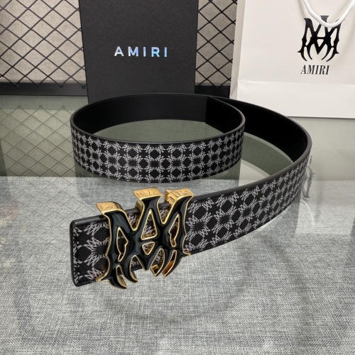 Amiri Double-Sided Leather Belt 3.8 Width with Original Box 1 Amiri Double-Sided Leather Belt 3.8 Width with Original Box