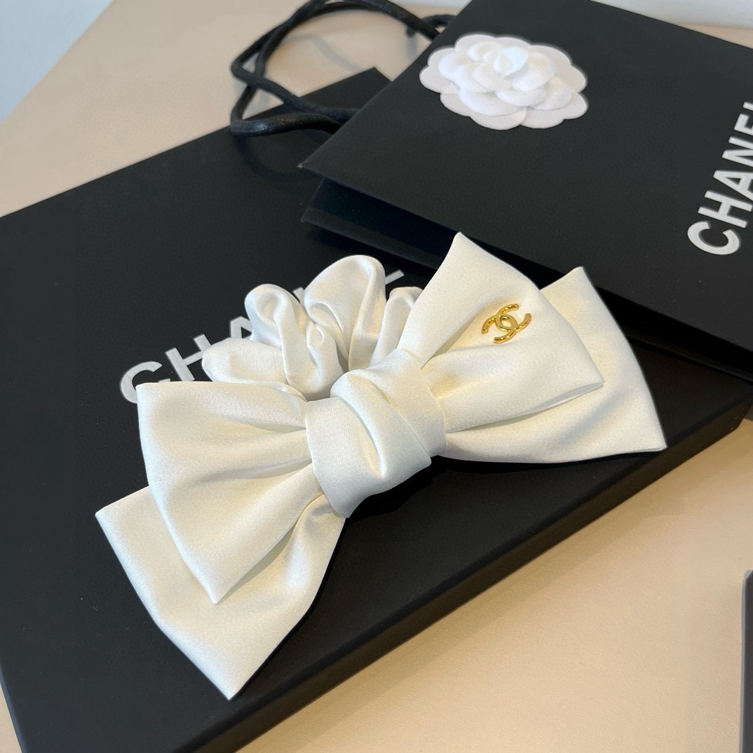 NO:367646,Chanel bow hair ring black and white two-color hairpins, hairpins, chanel, chanel, hairpins19860909Chanel香奈儿蝴蝶结发圈 黑 白两色发夹,发夹,chanel,chanel,hairpins,accessory