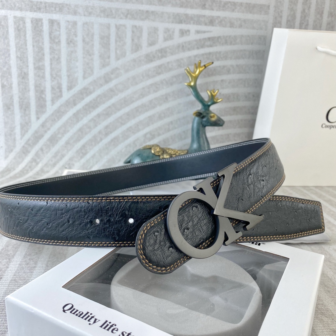 CK 💕 特种皮腰带系列 ，原厂五金精品不锈钢扣，手感柔软舒适 宽3.8CM。