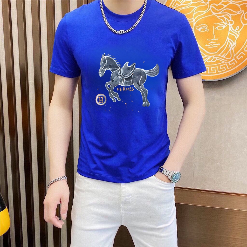 Hermès 品牌【HERMES 爱马仕】(胖子福音) 男士休闲短袖T恤 2025春夏新品