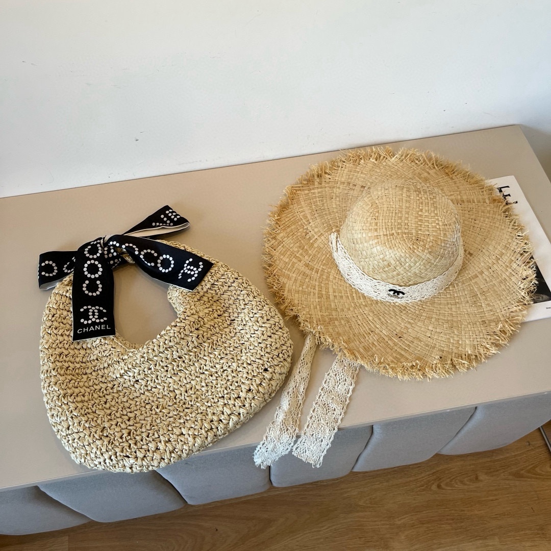 NO:353395,Chanel Chanel Straw Hat Straw Hat Fisherman Hat Baseball Hat, Hats, Chanel, Chanel, espadrilles, hatsChanel香奈儿草帽帽子草帽渔夫帽棒球帽,帽子,chanel,chanel,espadrilles,hats,hat