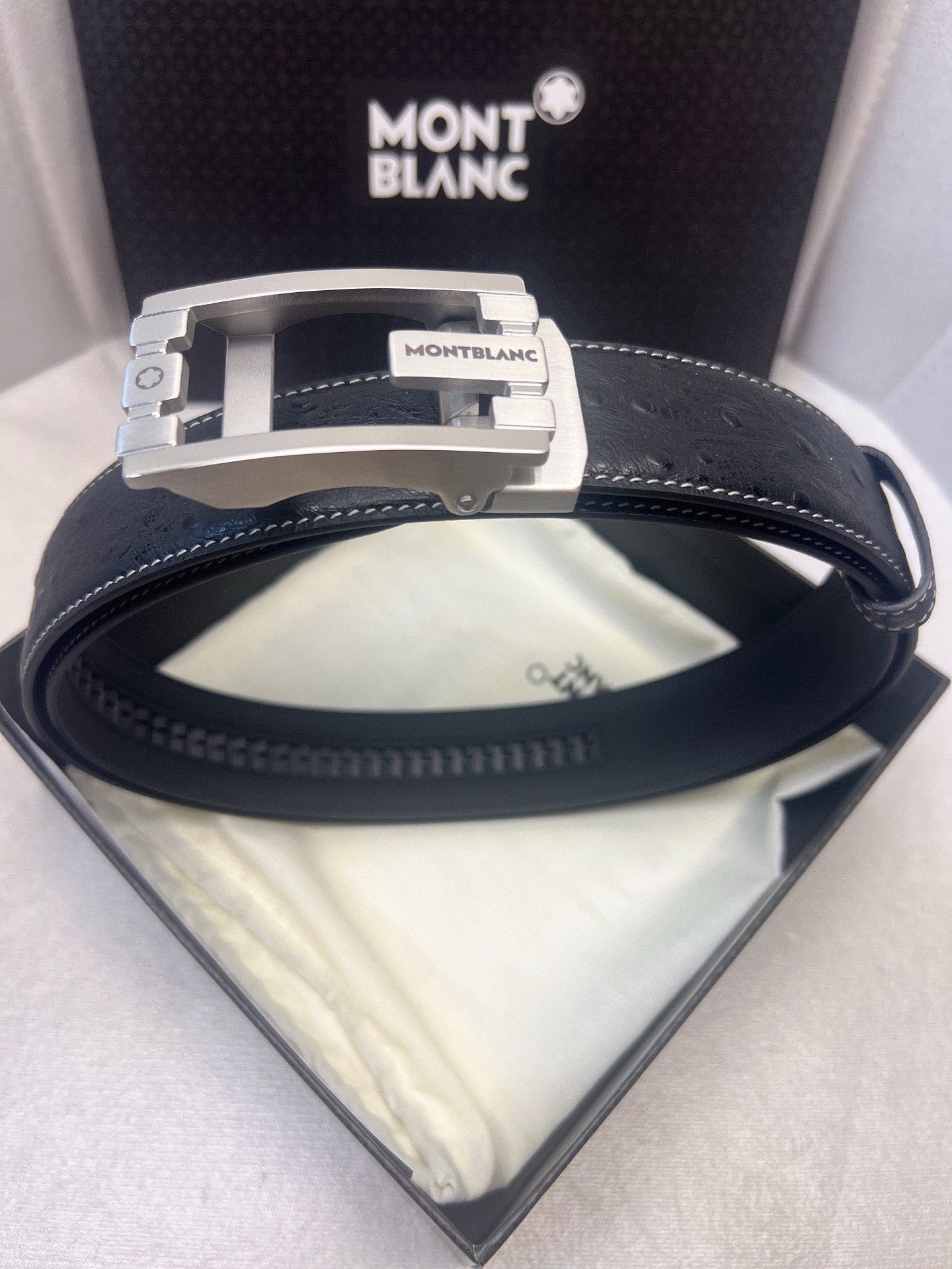 Italian Imported Cattle Leather Belt with Automatic Buckle