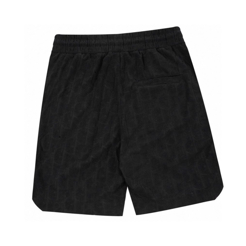 迪奥/Dior 夏季新款 经典满身字母暗纹提花休闲短裤 黑色/白色/蓝色