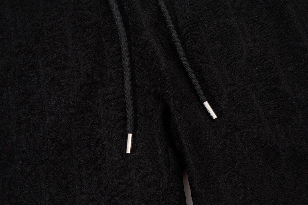 迪奥/Dior 夏季新款 经典满身字母暗纹提花休闲短裤 黑色/白色/蓝色