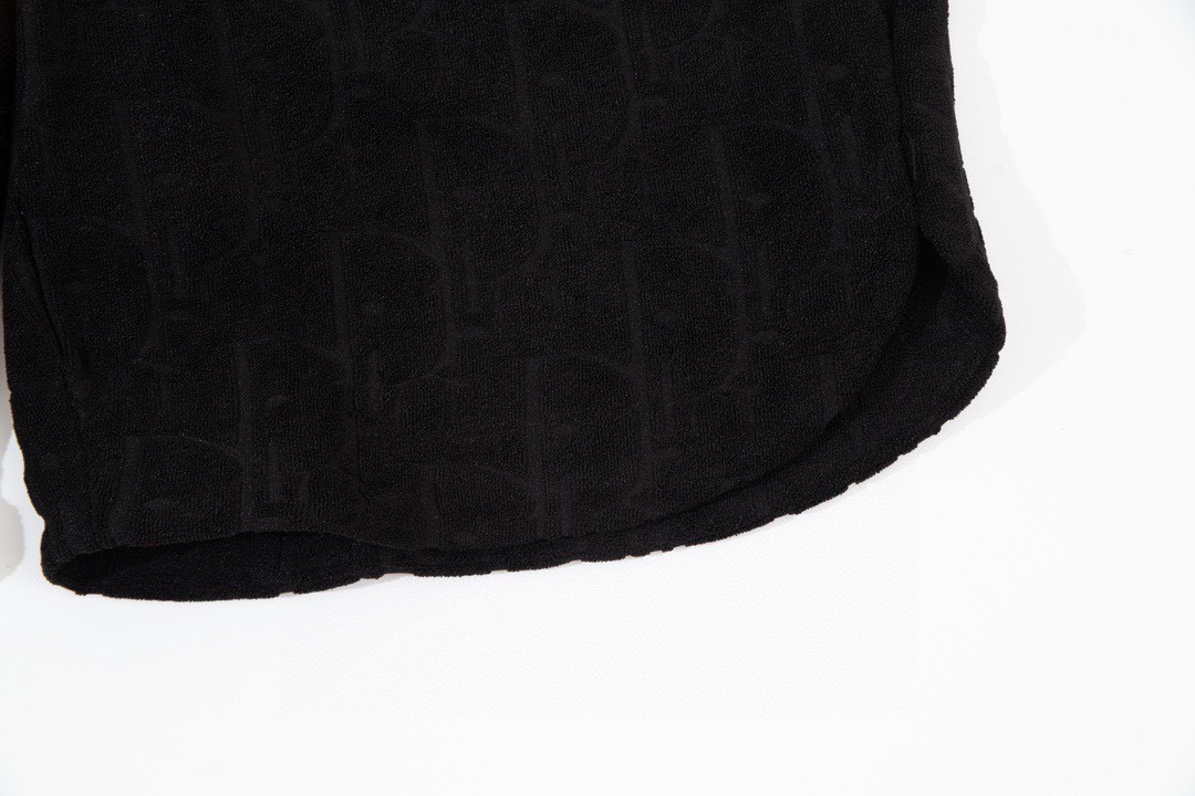 迪奥/Dior 夏季新款 经典满身字母暗纹提花休闲短裤 黑色/白色/蓝色