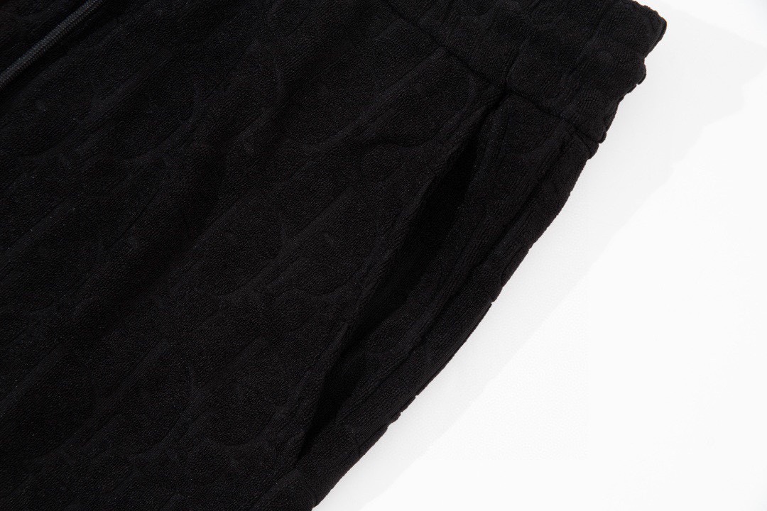 迪奥/Dior 夏季新款 经典满身字母暗纹提花休闲短裤 黑色/白色/蓝色